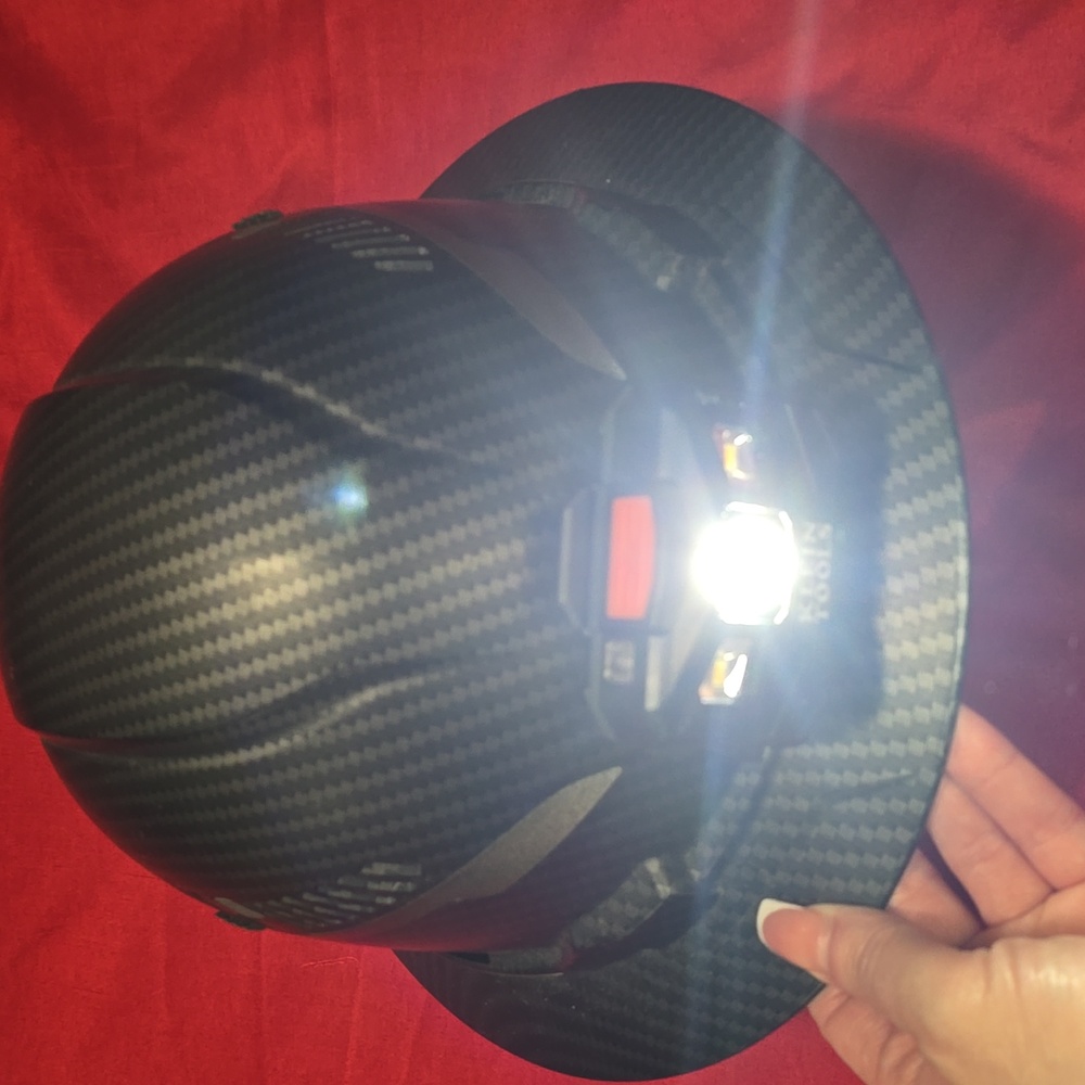 Klein Tools Black Hard Hat with Built In Light - Picture 2 of 7